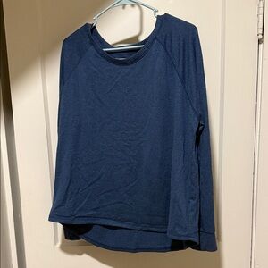 Karen Neuburger Deep Blue Long Sleeve Top